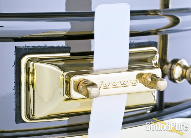 Ludwig 5x14 Black Beauty Snare Drum-Tube Lugs-Brass LB416BT — image 6