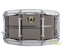Ludwig 6.5x14 Black Magic Brass Snare Drum-Chrome