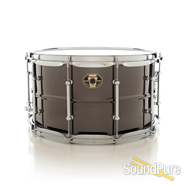 Ludwig 8x14 Black Magic Brass Snare Drum-Chrome — image 1