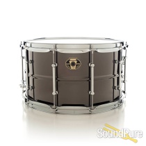 Ludwig 8x14 Black Magic Brass Snare Drum-Chrome
