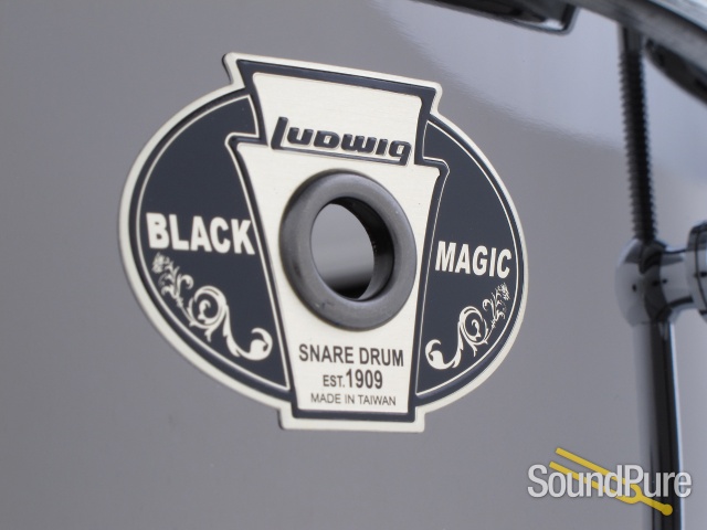 Ludwig 7x13 Black Magic Brass Snare Drum-Chrome — image 2