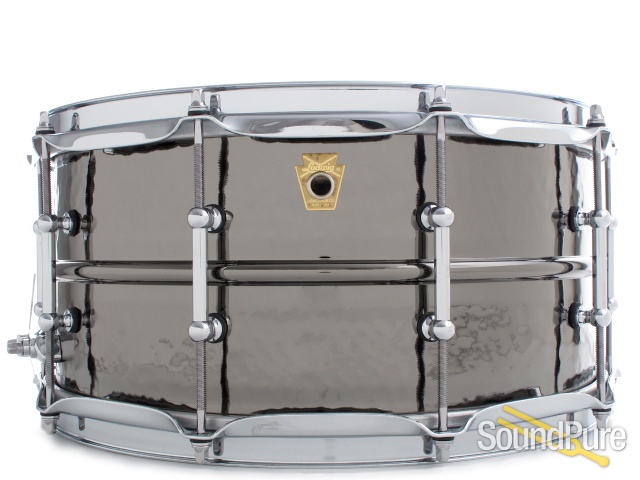Ludwig 6.5X14 Hammered Black Beauty Snare Drum-Tube LB417KT — image 1