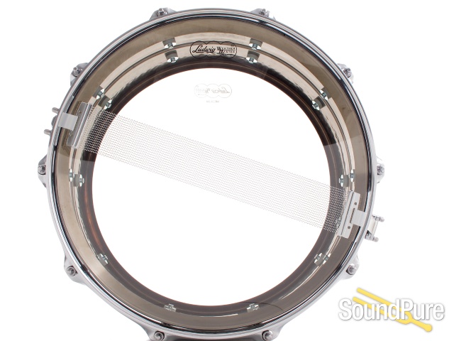 Ludwig 6.5X14 Hammered Black Beauty Snare Drum-Tube LB417KT — image 4