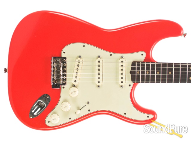 Mario Guitars S-Style Fiesta Red SSS IRW Electric #317243 — image 7