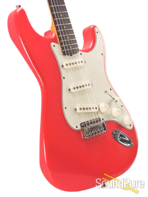 Mario Guitars S-Style Fiesta Red SSS IRW Electric #317243 — image 8