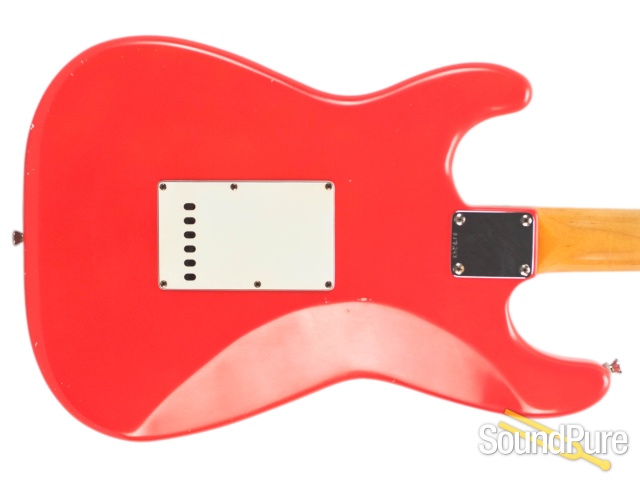 Mario Guitars S-Style Fiesta Red SSS IRW Electric #317243 — image 10