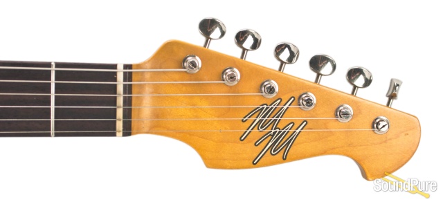 Mario Guitars S-Style Vintage White SSS IRW Electric #317241 — image 4