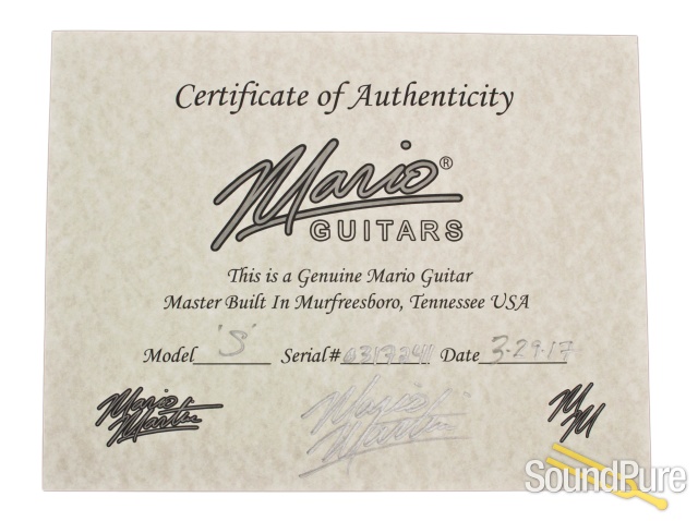 Mario Guitars S-Style Vintage White SSS IRW Electric #317241 — image 6