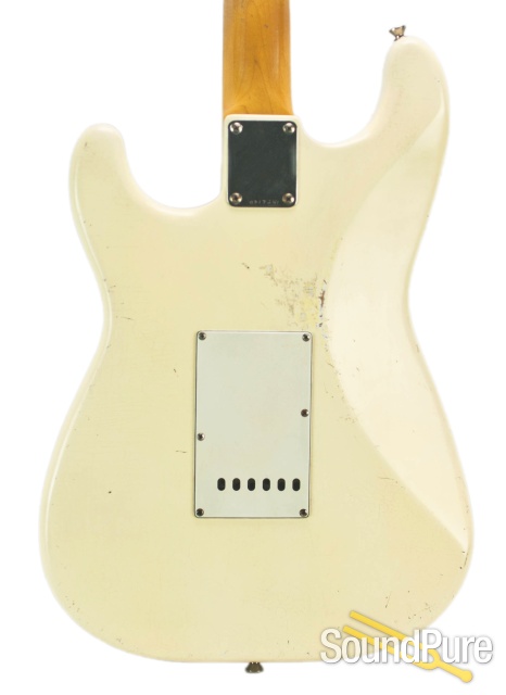 Mario Guitars S-Style Vintage White SSS IRW Electric #317241 — image 9