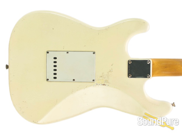 Mario Guitars S-Style Vintage White SSS IRW Electric #317241 — image 10