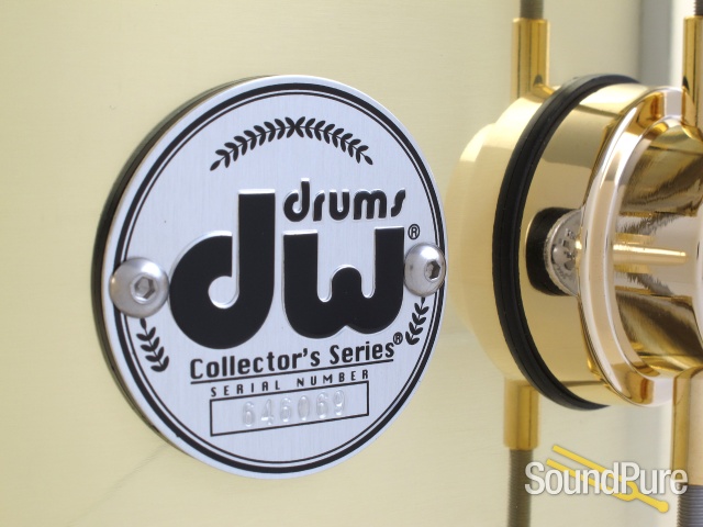 DW 6.5x14 Collectors Series Bell Brass Snare Drum-Gold — image 3