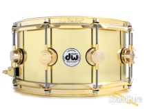 DW 6.5x14 Collectors Series Bell Brass Snare Drum-Gold DW 6.5x14 Collectors Series Bell Brass Snare Drum-Gold