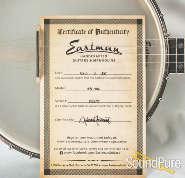 Eastman EBJ-WL1 Open Back 5 String Banjo #23375 — image 3