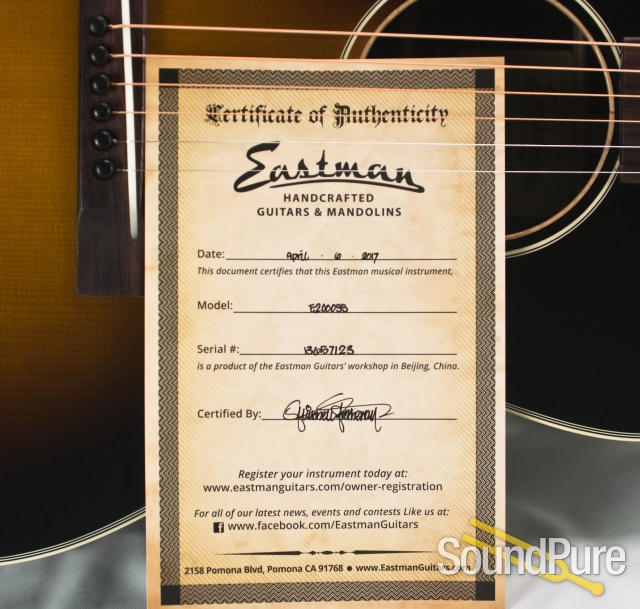 Eastman E20OOSS Addy/RW Acoustic #13657123 — image 3