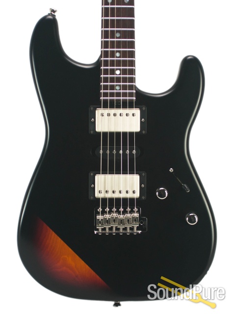 Tuttle Custom Classic S Satin Black Over 3-Tone Burst #430 — image 1