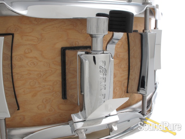 Pork Pie 5x13 Brandied Peach Maple Snare Drum-Natural — image 5