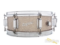 Rogers 5x14 Powertone Snare Drum Silver Sparkle Glass Rogers 5x14 Powertone Snare Drum Silver Sparkle Glass