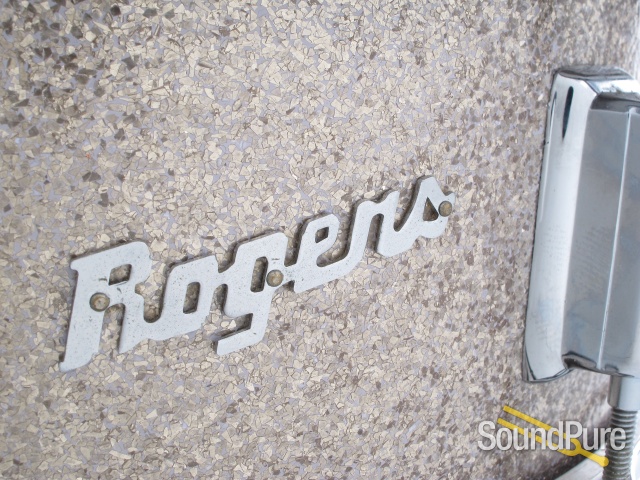 Rogers 5x14 Powertone Snare Drum Silver Sparkle Glass — image 4