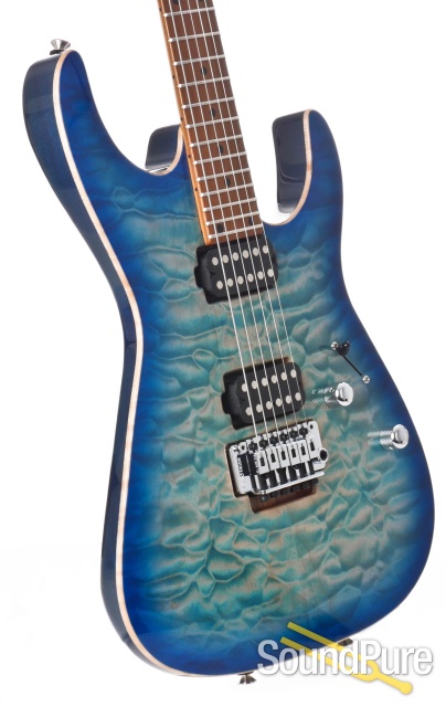 Anderson Angel Natural Bora to Trans Blue Burst w/ Binding — image 4