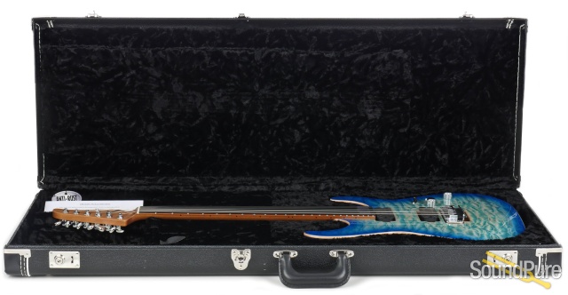 Anderson Angel Natural Bora to Trans Blue Burst w/ Binding — image 6