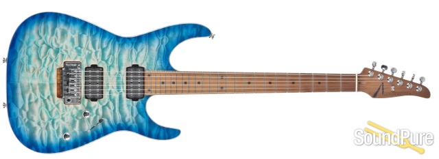 Anderson Angel Natural Bora to Trans Blue Burst w/ Binding — image 8