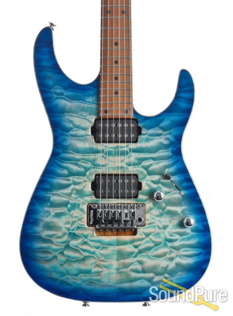Anderson Angel Natural Bora to Trans Blue Burst w/ Binding — image 1