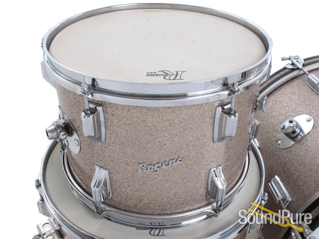 Rogers Holiday Drum Set-Dayton Era 13,16,20 Silver Sparkle — image 8