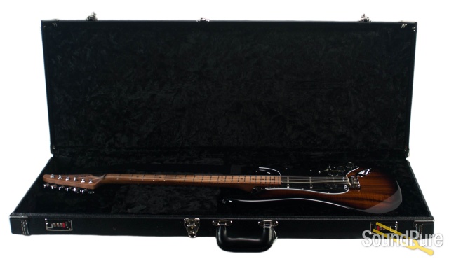 Suhr Custom Classic Figured Koa 2-Tone Burst HSS #JS3H9F — image 2