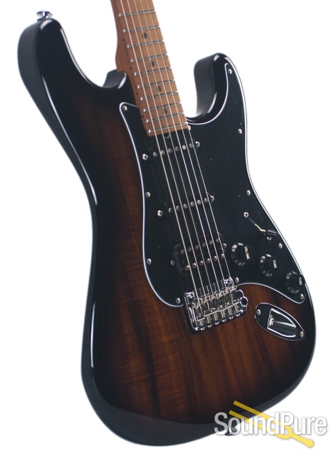 Suhr Custom Classic Figured Koa 2-Tone Burst HSS #JS3H9F — image 6