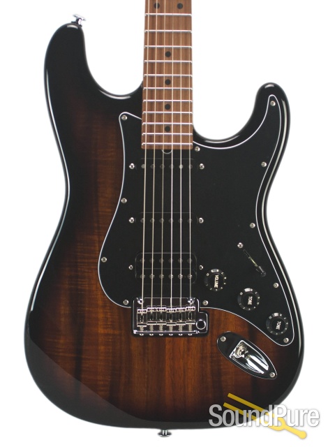 Suhr Custom Classic Figured Koa 2-Tone Burst HSS #JS3H9F — image 1