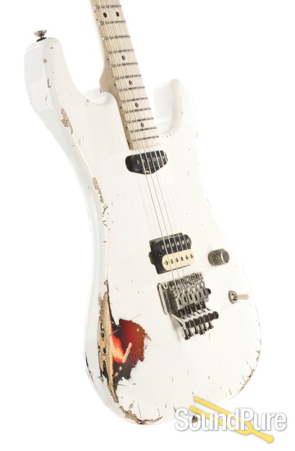 Luxxtone El Machete White Over Sunburst HS Electric #0220 — image 7