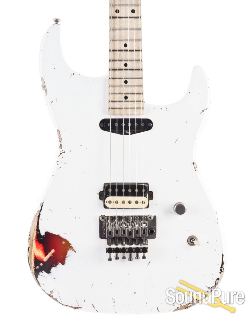 Luxxtone El Machete White Over Sunburst HS Electric #0220 — image 1