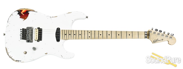 Luxxtone El Machete White Over Sunburst HS Electric #0220 — image 10
