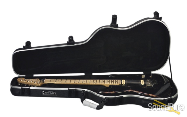 Luxxtone El Machete Black Over Dark Red HH Electric #0213 — image 3