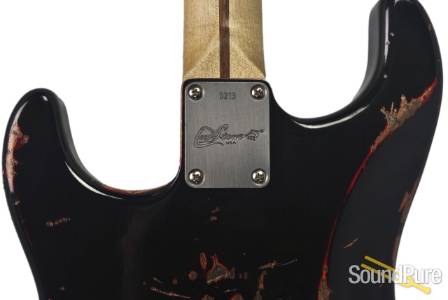 Luxxtone El Machete Black Over Dark Red HH Electric #0213 — image 6