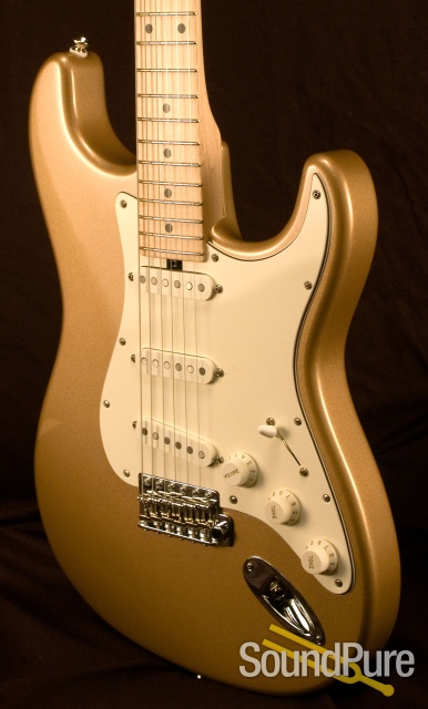 Stevenson Pop Classic Firemist Gold Electric Guitar — image 11