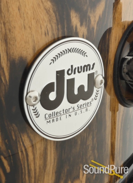 DW 6.5x14 Collectors Exotic Maple Snare Drum-Royal Ebony — image 5