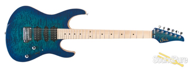 Suhr Custom Modern Aqua Blue Burst Electric #JS3K8H — image 3
