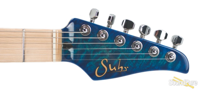 Suhr Custom Modern Aqua Blue Burst Electric #JS3K8H — image 4