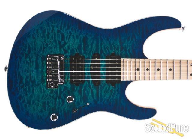 Suhr Custom Modern Aqua Blue Burst Electric #JS3K8H — image 5