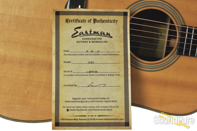 Eastman E8D Sitka/Rosewood Acoustic Guitar #10855162 — image 3