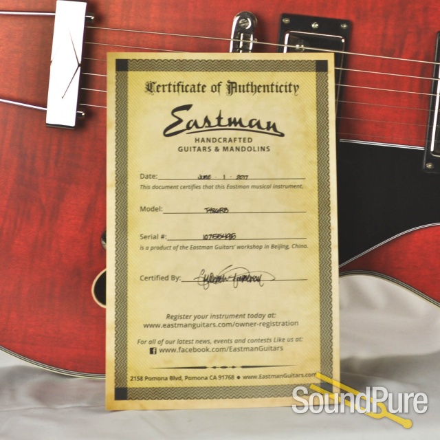 Eastman T486-RB Ray Benson Semi-Hollow Electric #10755495 — image 9