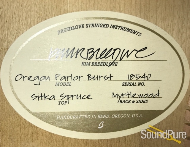 Breedlove Oregon Parlor Burst Ltd. Edition #18540 - Used — image 2
