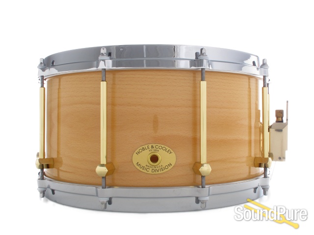 Noble & Cooley 7x14 SS Classic Beech Snare Drum-Natural — image 1