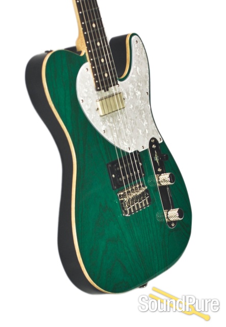Michael Tuttle Tuned ST Trans Teal/Black Back Electric #448 — image 6