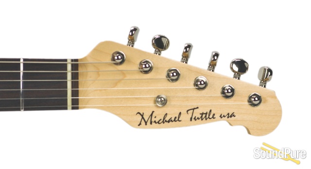 Michael Tuttle Tuned ST Trans Teal/Black Back Electric #448 — image 7