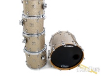 Yamaha 6pc Maple Custom Absolute Drum Set-Silver Glass