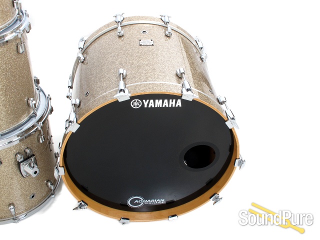 Yamaha 6pc Maple Custom Absolute Drum Set-Silver Glass — image 6