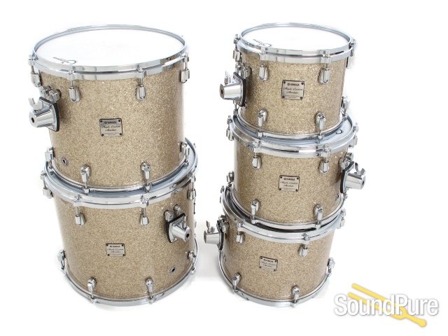 Yamaha 6pc Maple Custom Absolute Drum Set-Silver Glass — image 9