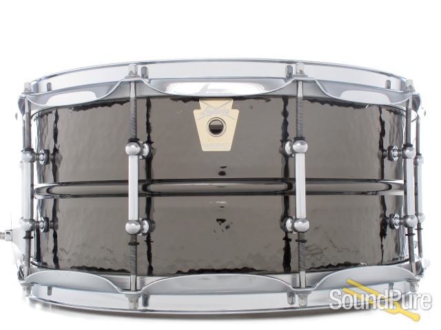 Ludwig 6.5X14 Hammered Black Beauty Snare Drum-Tube — image 1